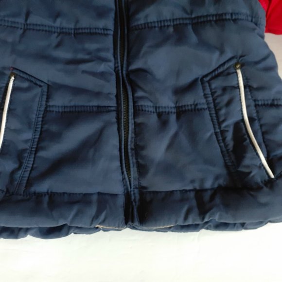 Protection System Boys Jacket Winter Hood Red Blue 24 Months Polyester - Picture 4 of 14